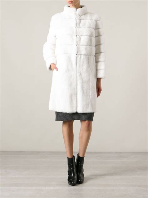 fendi fur jacket white|fendi fur coat sale.